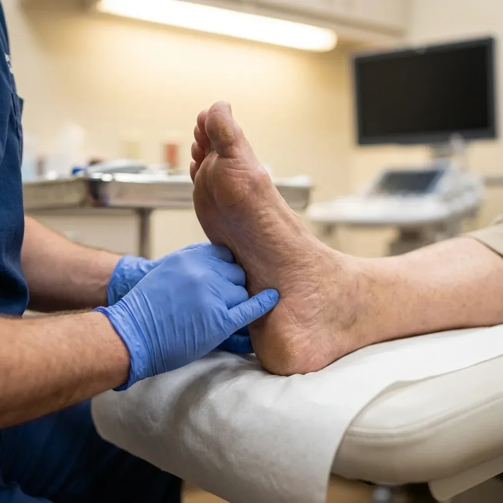 Exploración biomecánica en camilla para valoración articular